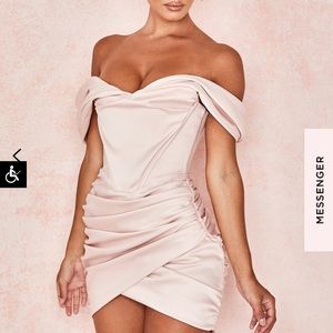 House of CB Coraline satin corset dress